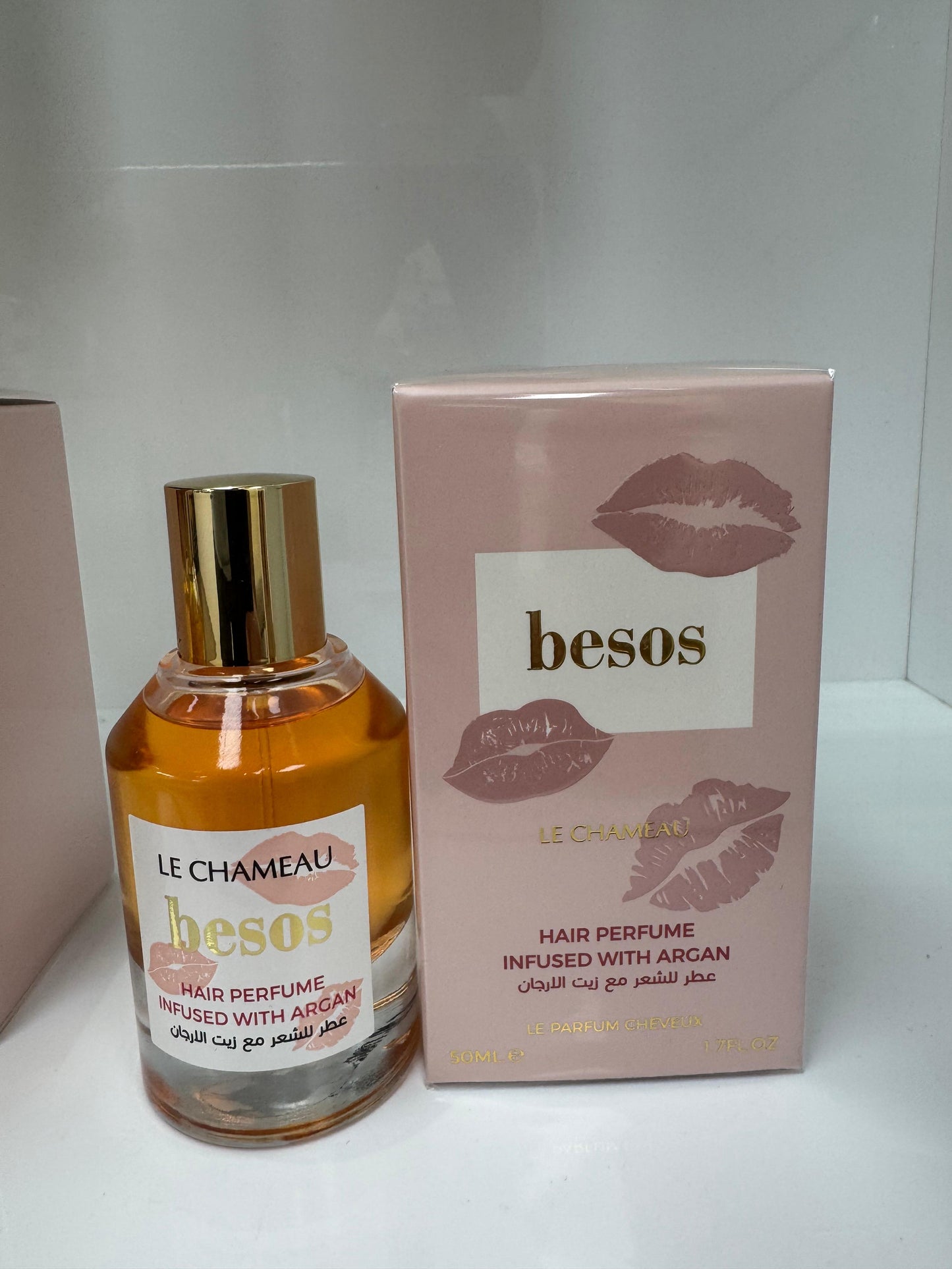 Hair Perfume 50 ML Besos with ARGAN / Perfume Para El Cabello Besos Con Infusión De Argán