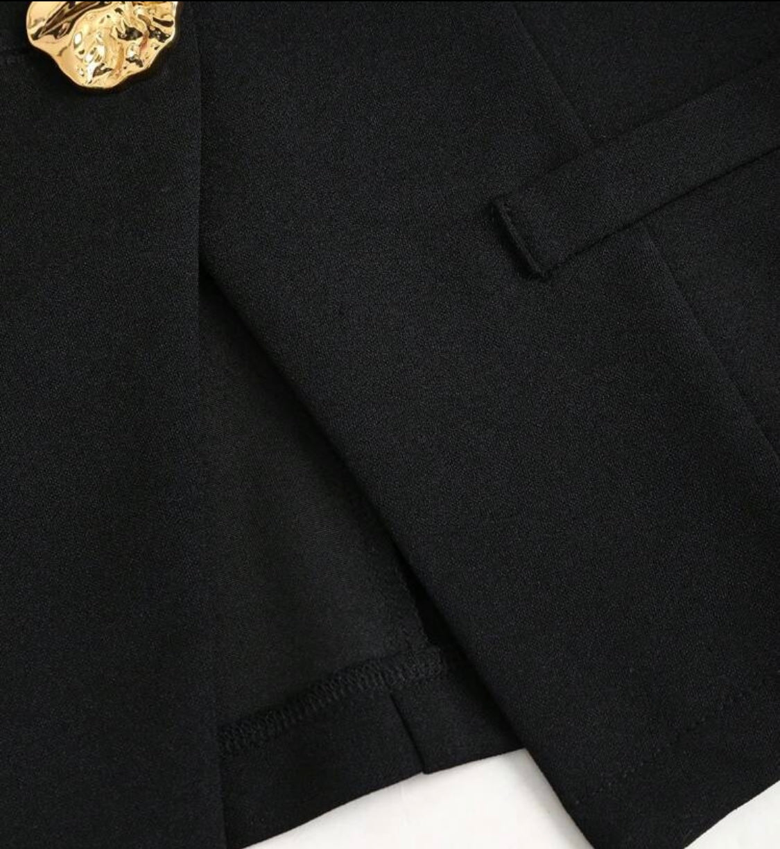 Conjunto de 2 piezas Estilo Colegial Chic talla S Negro.