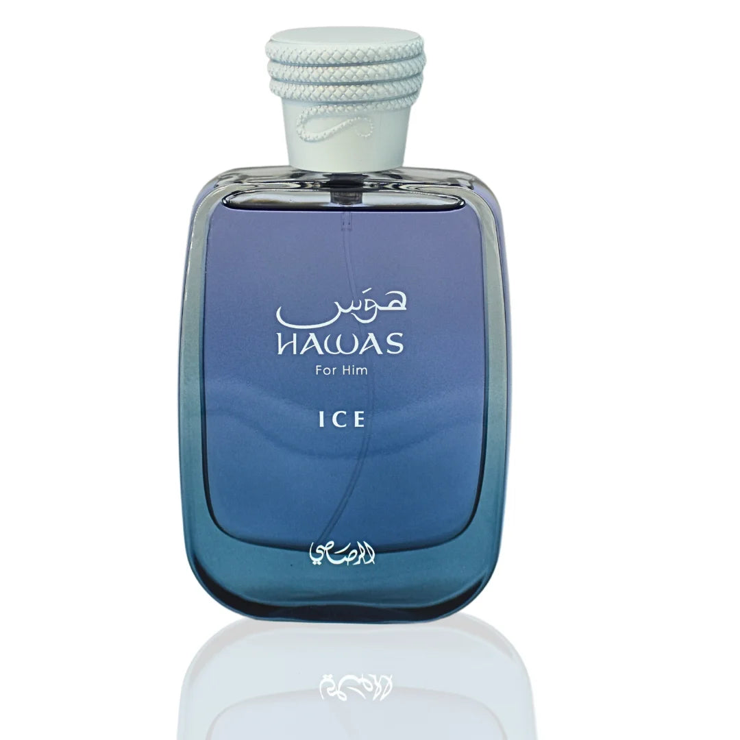 Hawas Hielo Eau De Parfum Para Hombres 100 Ml 3,4 Oz Por Rasasi
