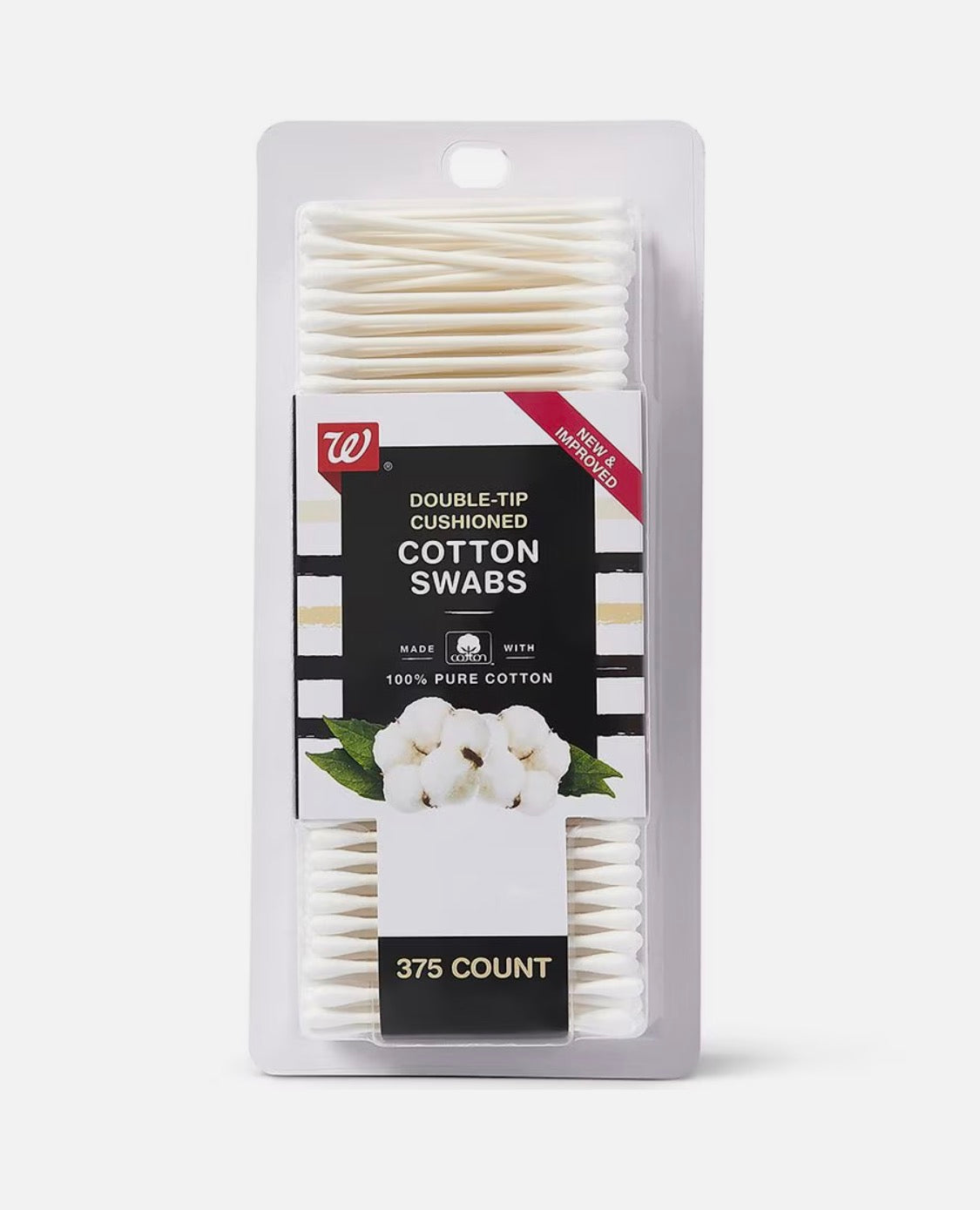 Walgreens Double-Tip Cushioned Cotton Swabs, 375.0 ea