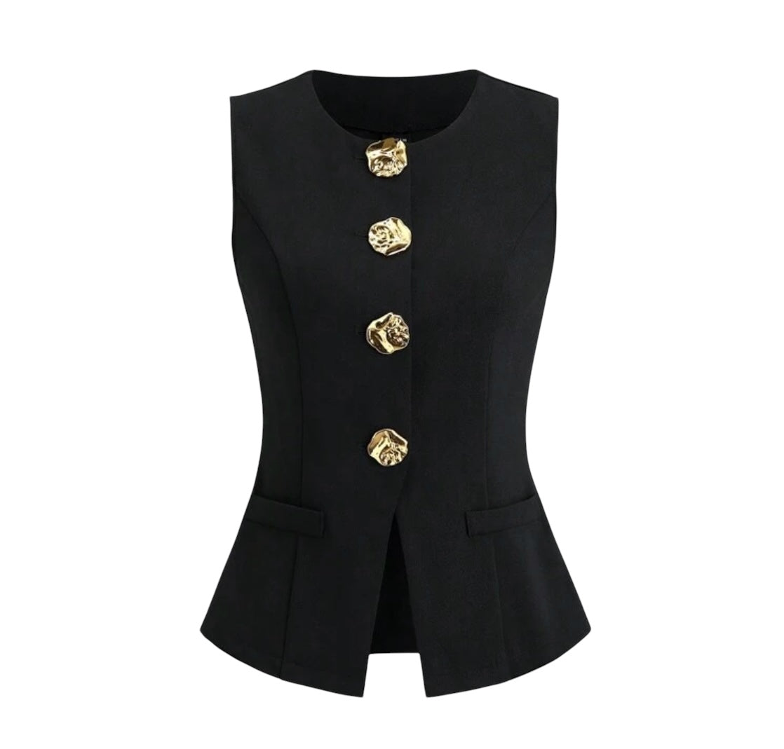 Conjunto de 2 piezas Estilo Colegial Chic talla S Negro.